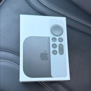 Apple TV 4K with Remote in Black and White